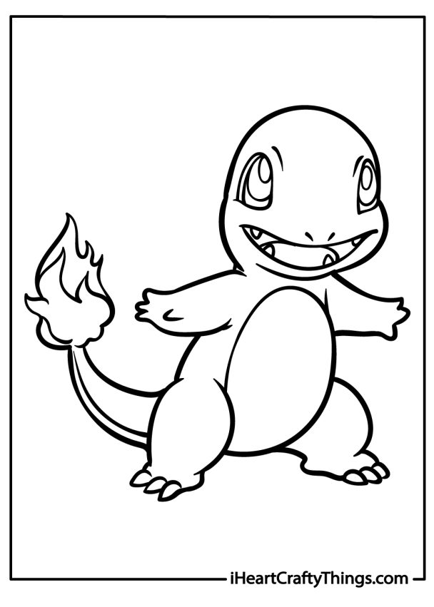 Charmander Coloring Pages (21 Free PDF Printables For Kids)