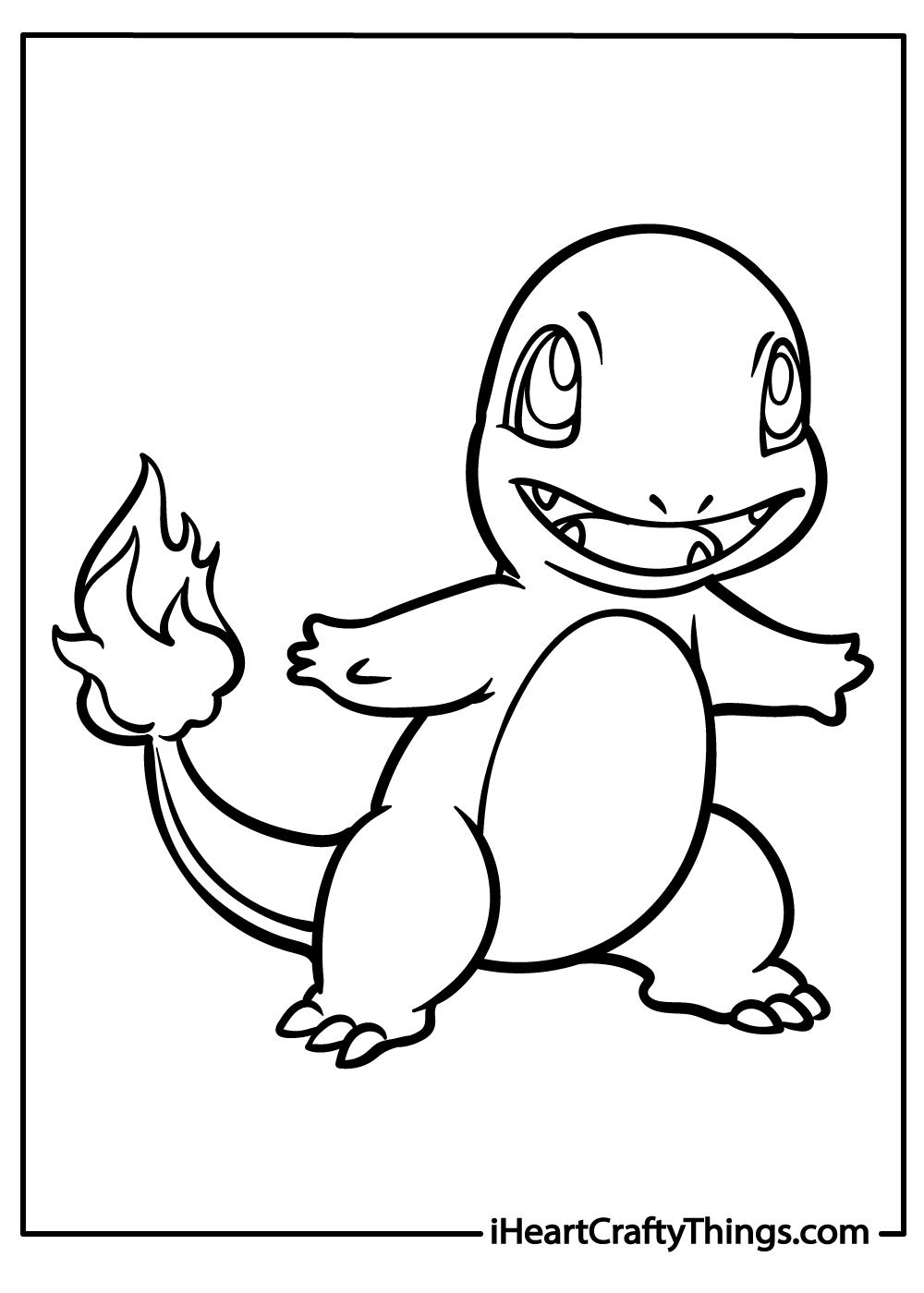 Charmander coloring pages for kids