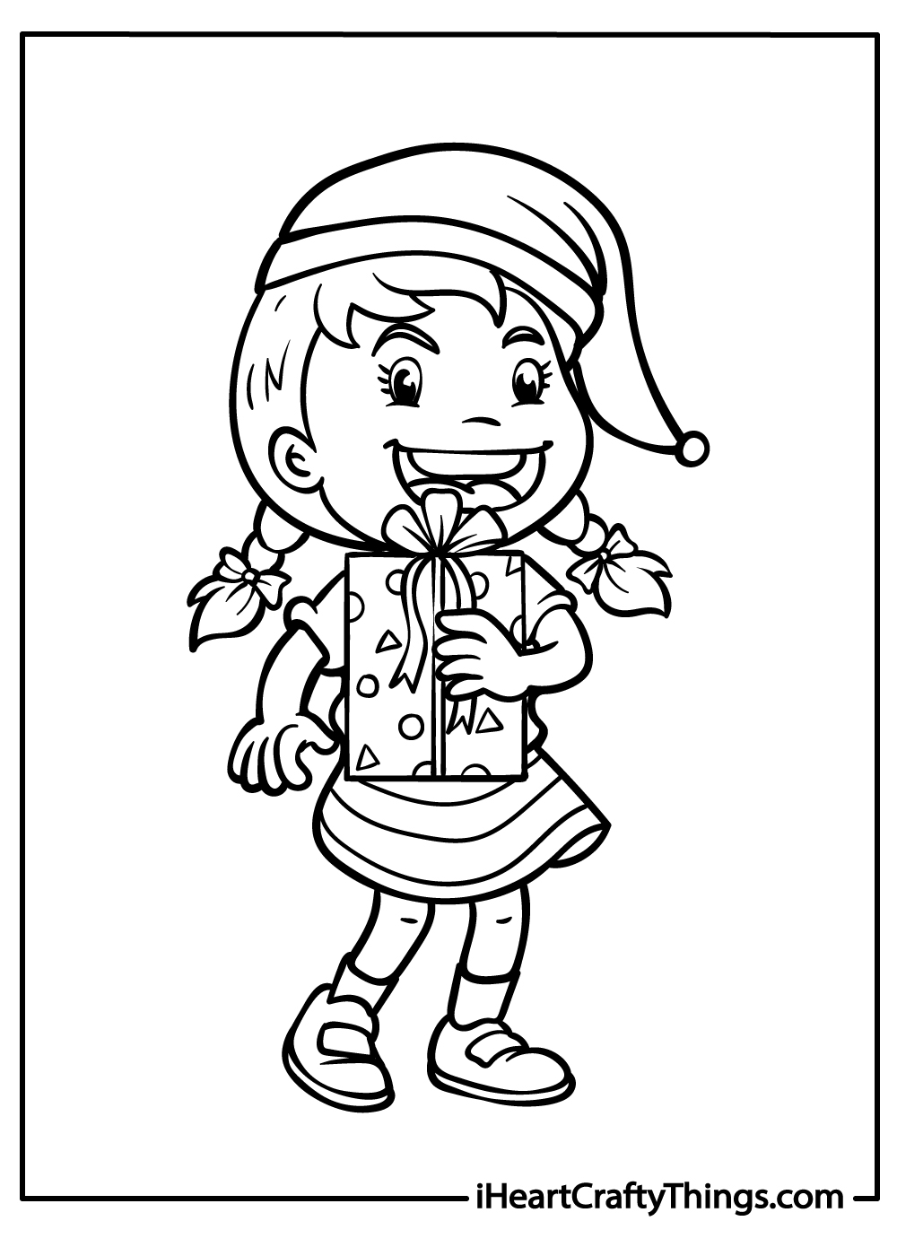 new christmas presents coloring pages