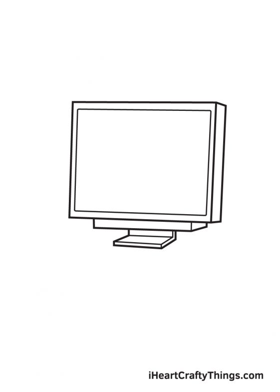 Computer Drawing - How To Draw A Computer Step By Step