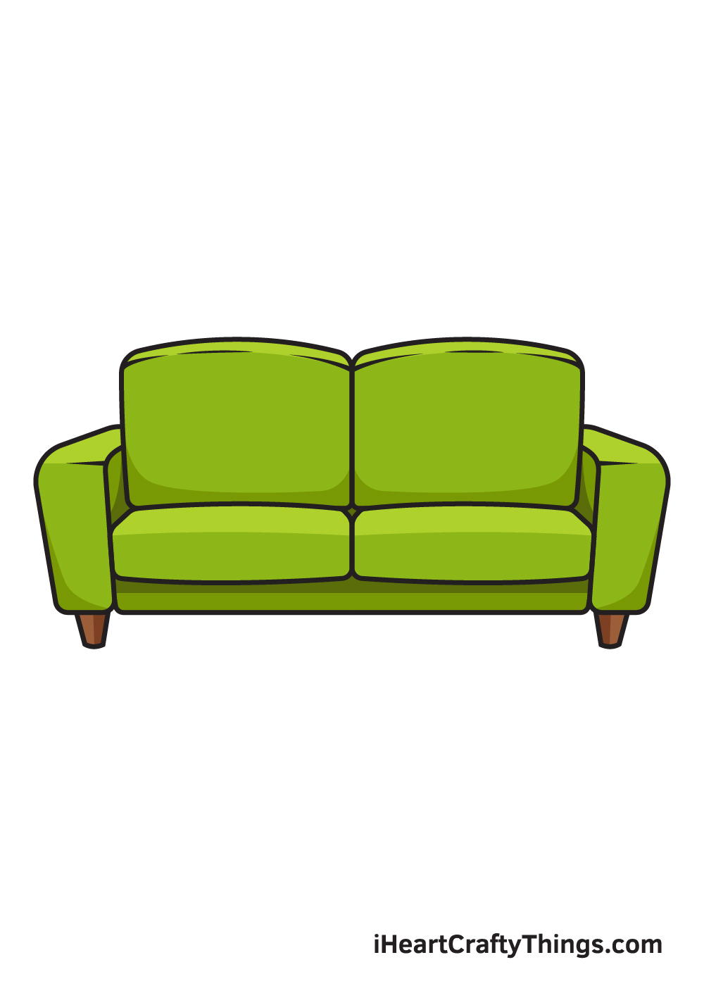 How To Draw A Sofa Set Baci Living Room   Couch DRAWING – STEP 10 