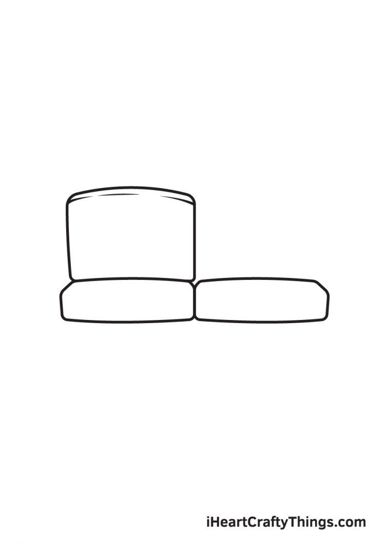Couch Drawing - How To Draw A Couch Step By Step