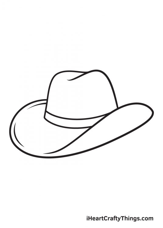 Cowboy Hat Drawing - How To Draw A Cowboy Hat Step By Step