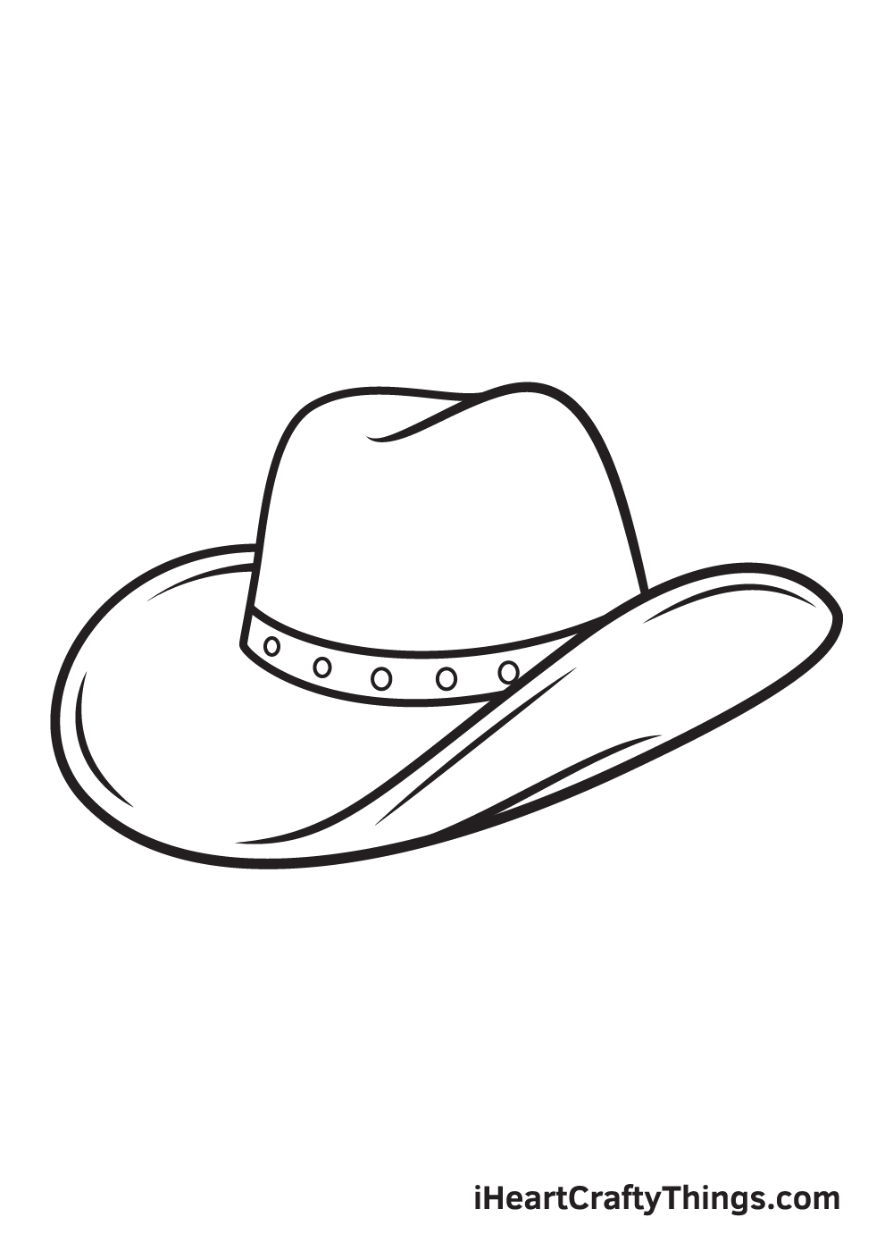 cowboy hat drawing - step 9