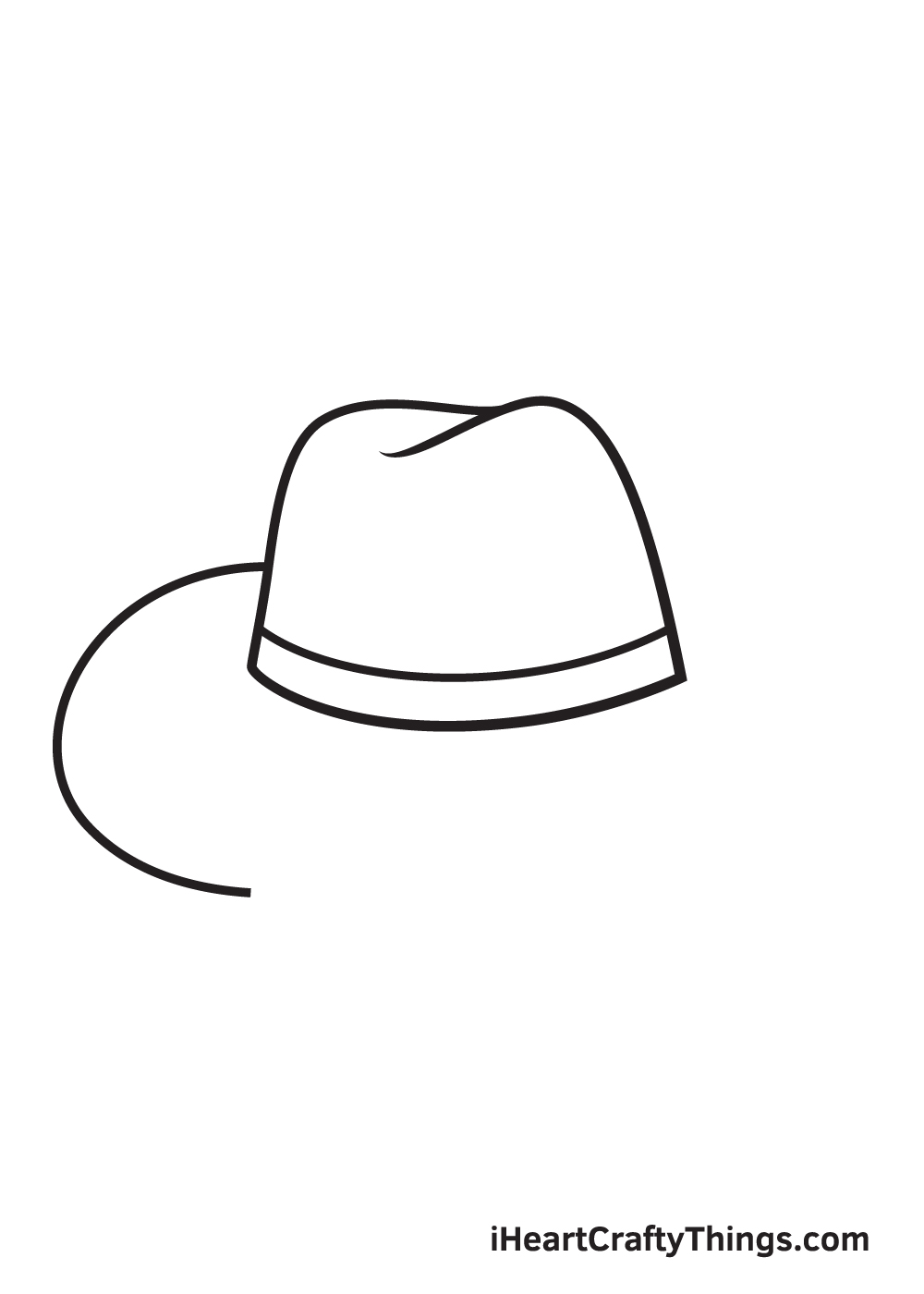 cowboy hat drawing - step 5
