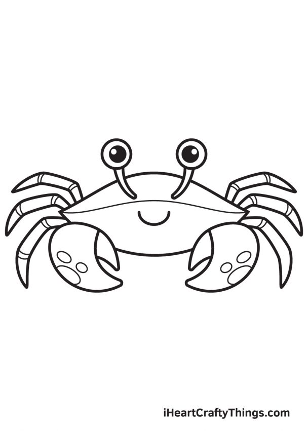 Crab Drawing — How To Draw A Crab Step By Step