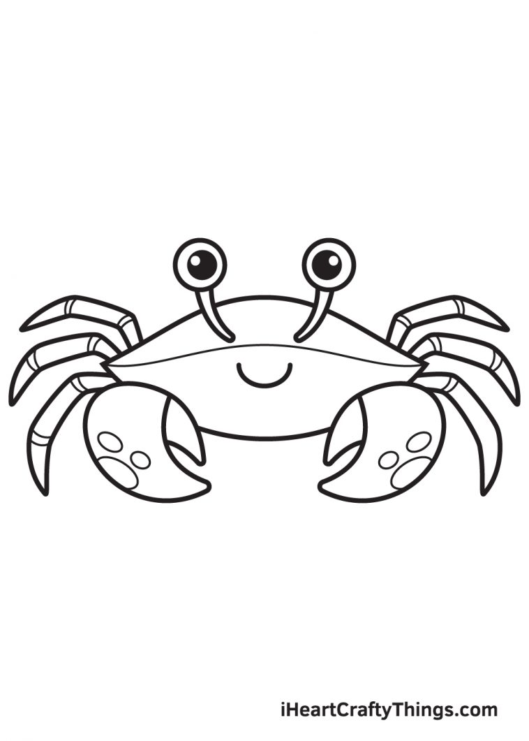 Crab Drawing — How To Draw A Crab Step By Step