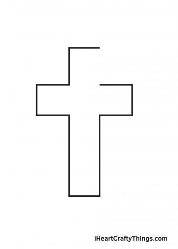 Cross Drawing — How To Draw A Cross Step By Step