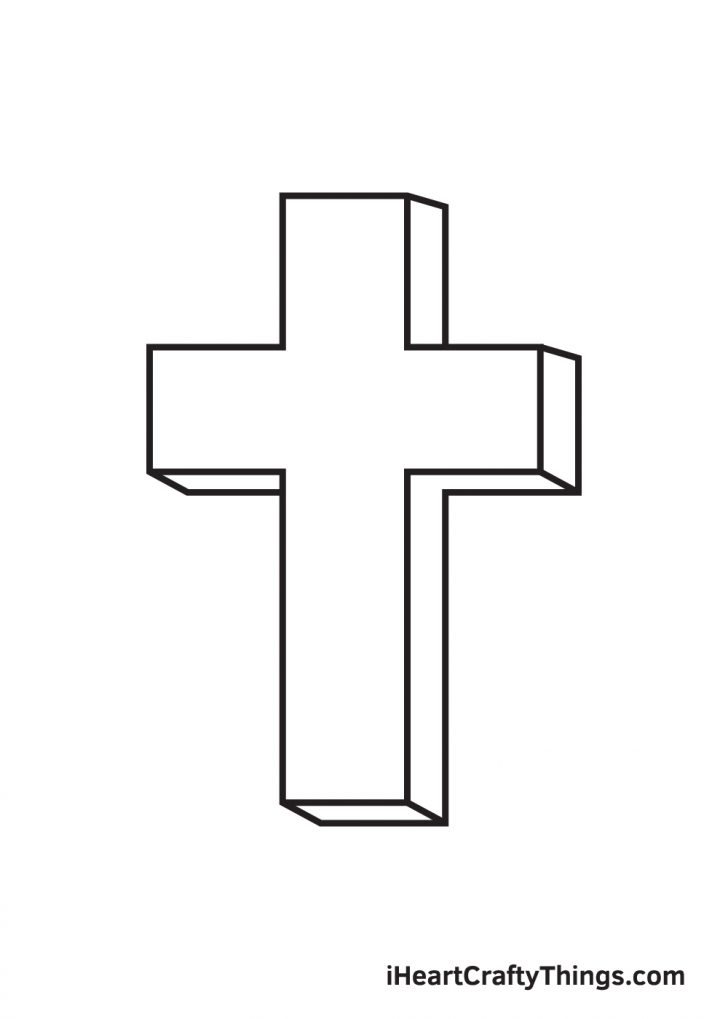 Cross Drawing — How To Draw A Cross Step By Step