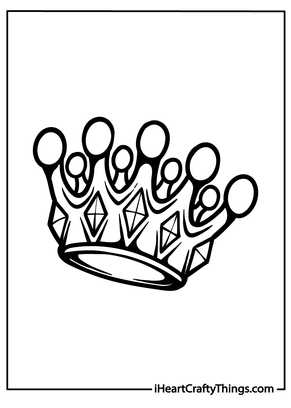new crown coloring pages free download
