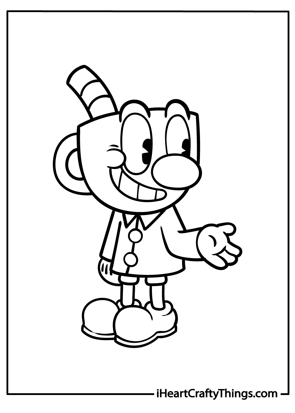 Cuphead Coloring Pages for Adults