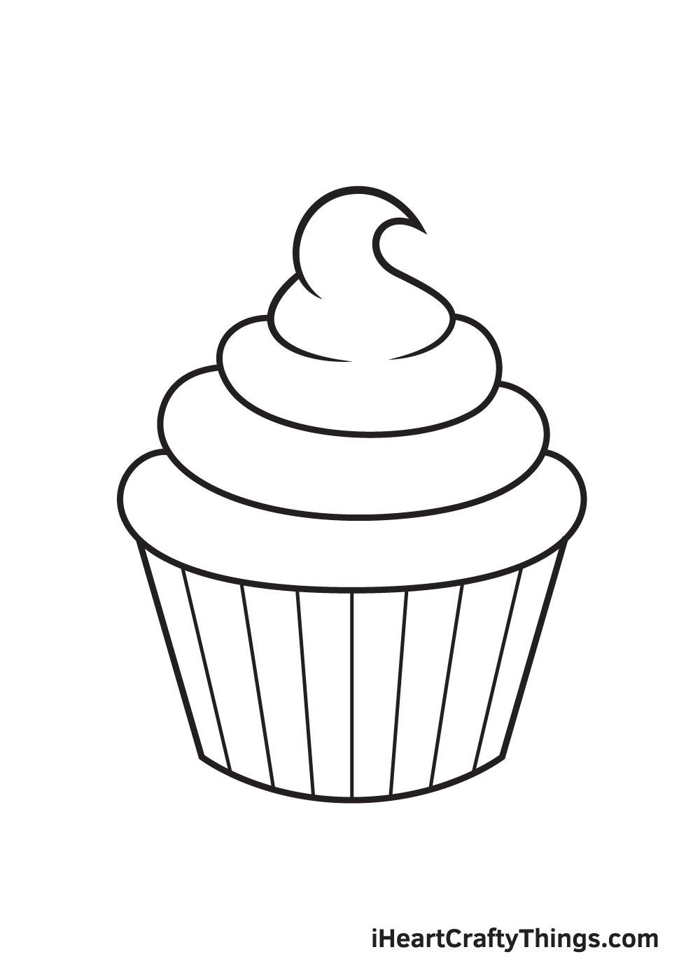 Cupcake Drawing – Step 7