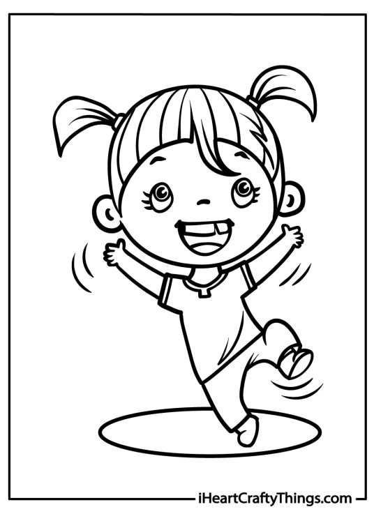 dancing girl coloring pages
