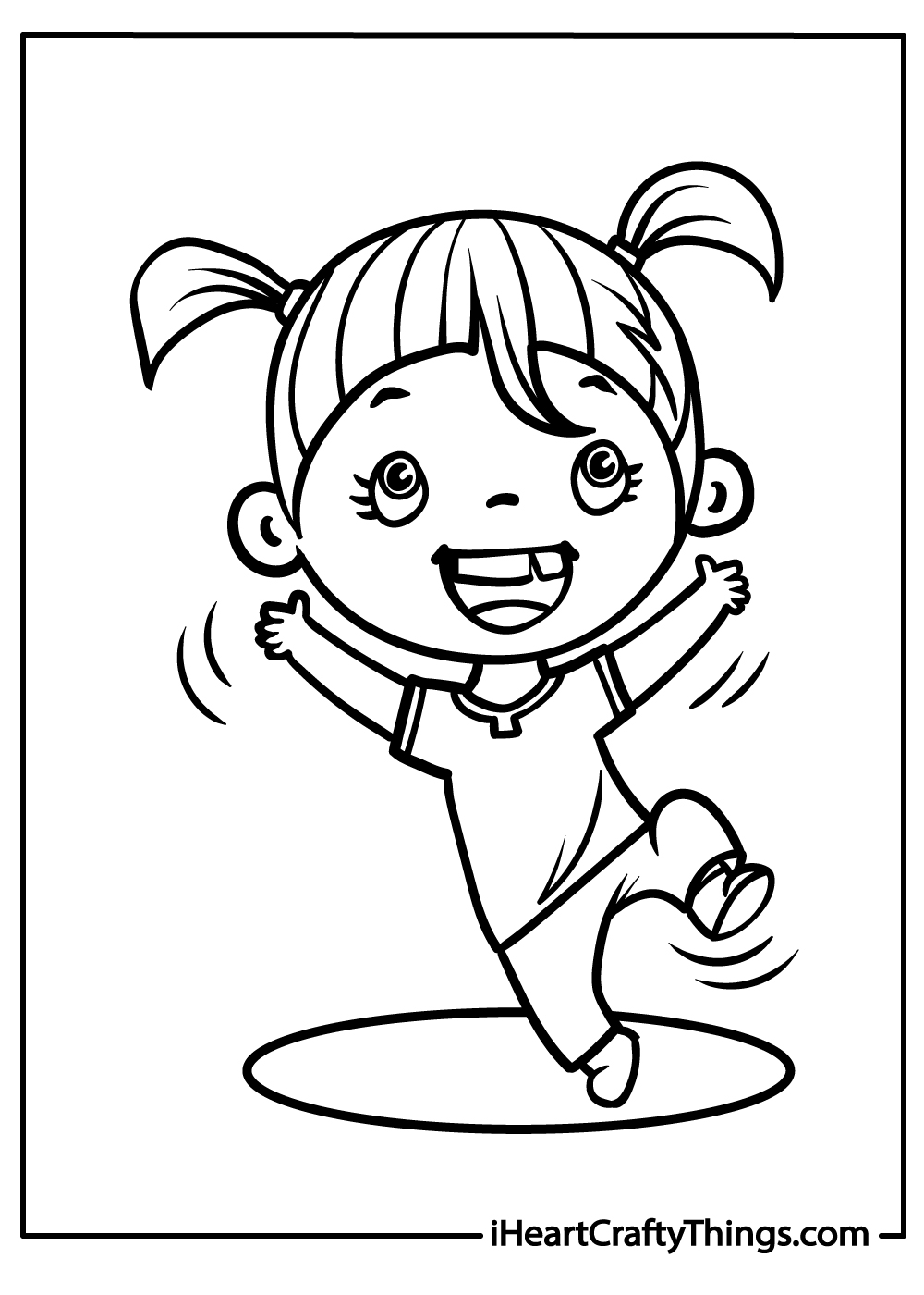 dancing girl coloring pages