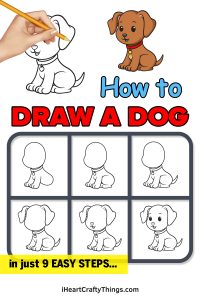 Dog Drawing - How To Draw A Dog Step By Step