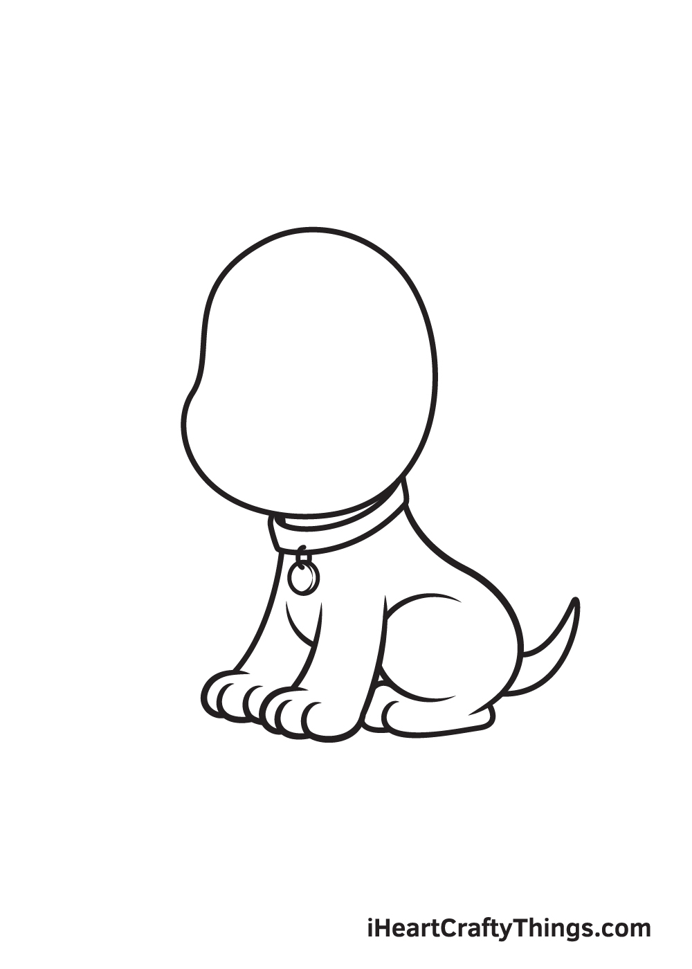 dog drawing - step 6