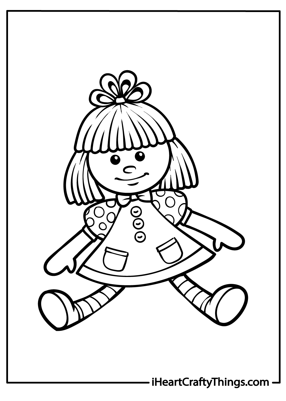 dolls coloring pages for kids