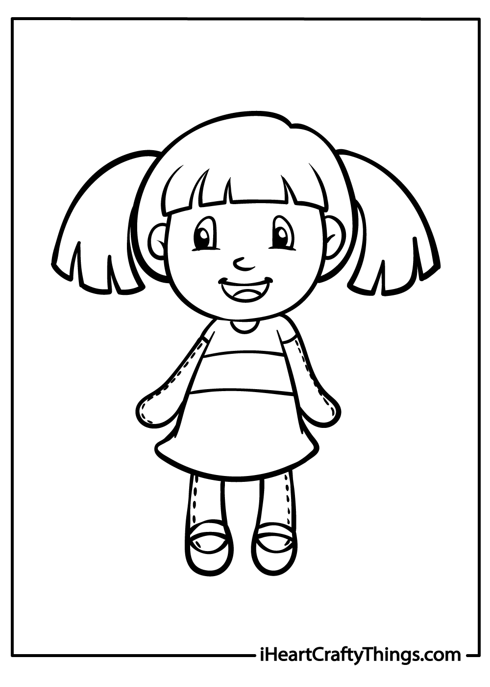 new dolls coloring printables