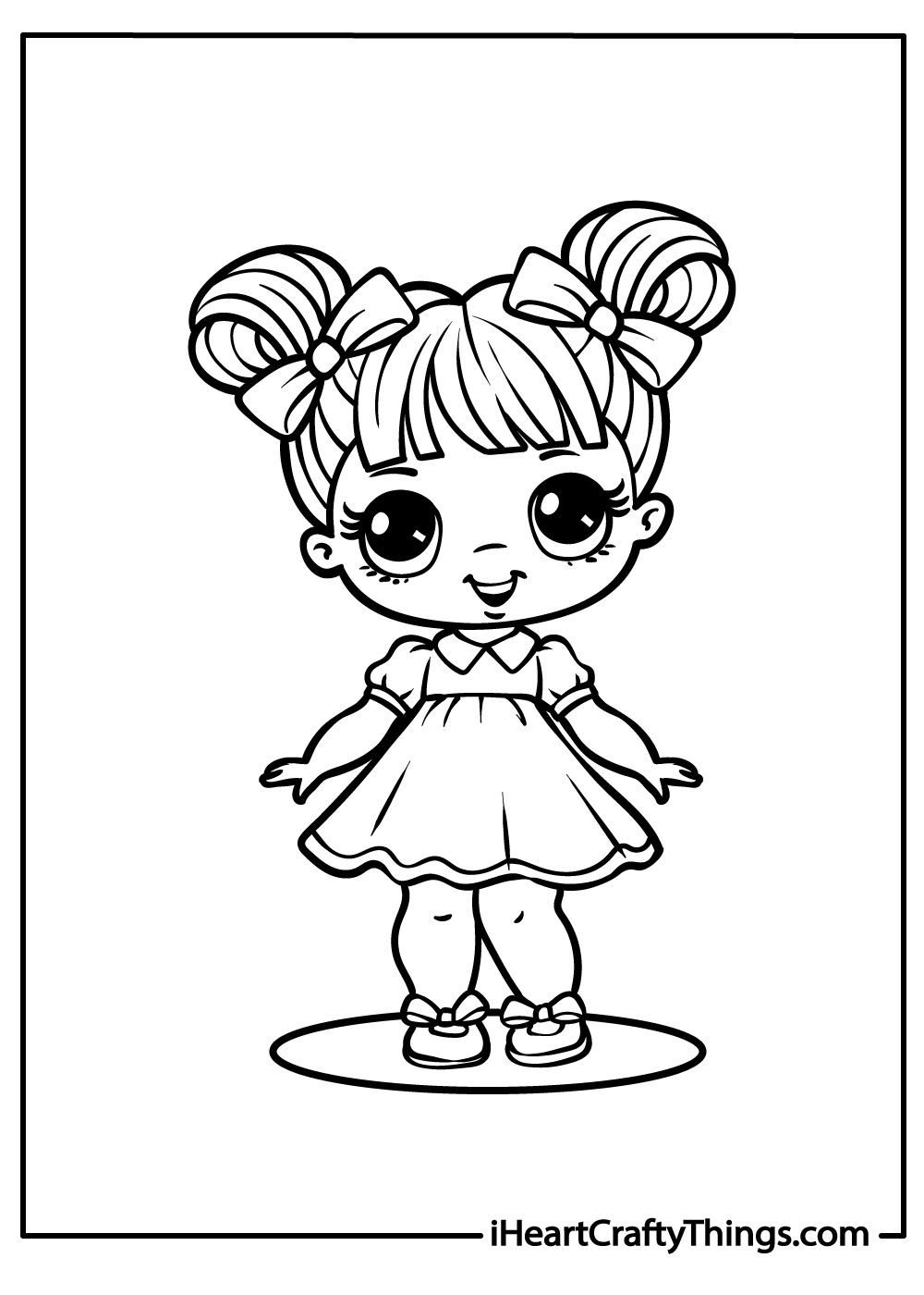 dolls coloring sheets for download