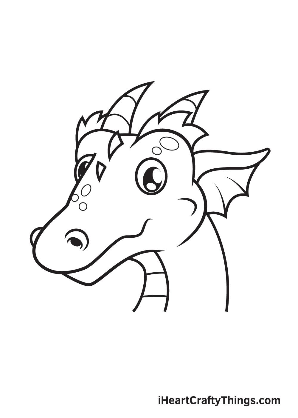 Dragon Head DRAWING – STEP 9 - Hướng dẫn cách vẽ đầu rồng đơn giản đẹp với 9 bước