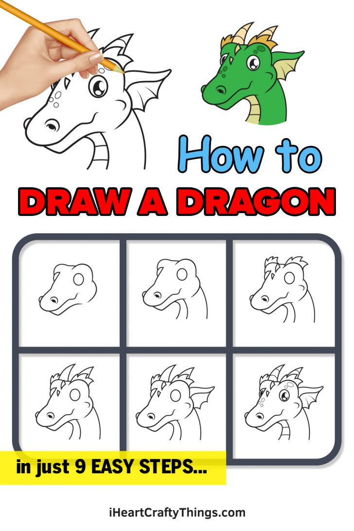 Dragon’s Head Drawing - How To Draw A Dragon’s Head Step By Step