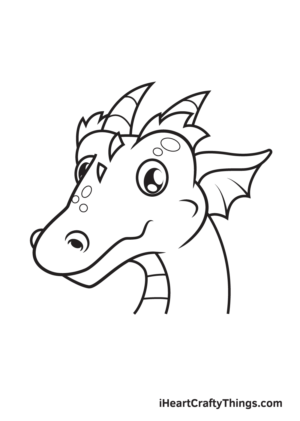 dragon head drawing - step 9