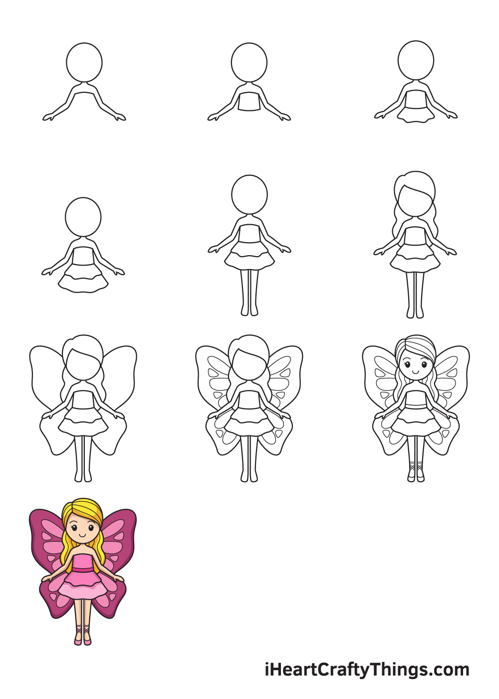 Drawing Fairy in 9 Easy Steps