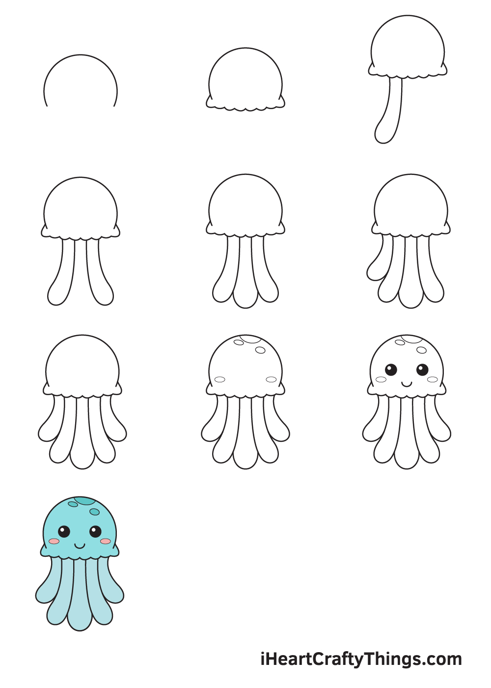 20 Easy Jellyfish Drawing Ideas How To Draw A Jellyfi - vrogue.co