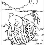 easter bunny coloring images