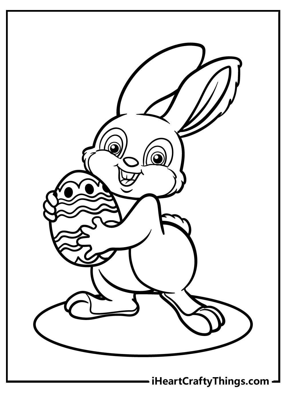 black and white easter bunny coloring pages free printables