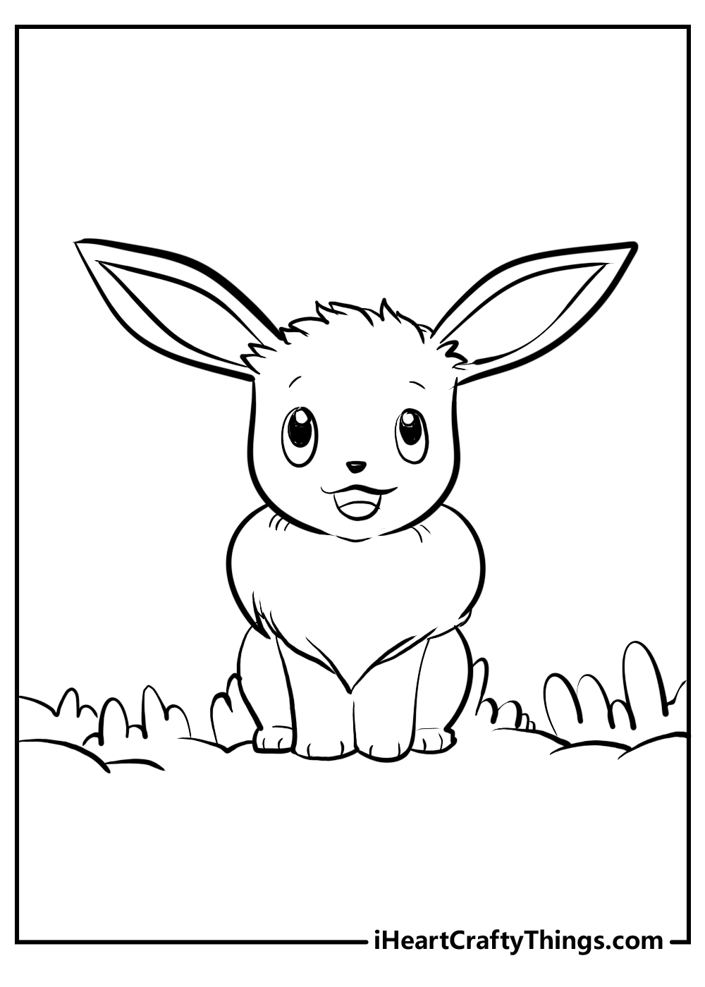 Eevee Pokémon Coloring Pages for adults