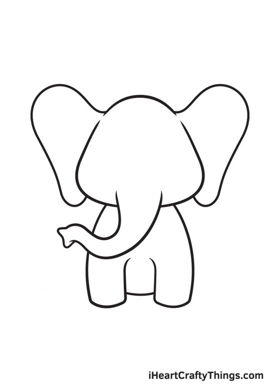 Elephant Drawing — How To Draw An Elephant Step By Step