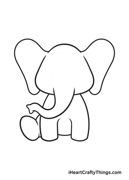 Elephant Drawing — How To Draw An Elephant Step By Step