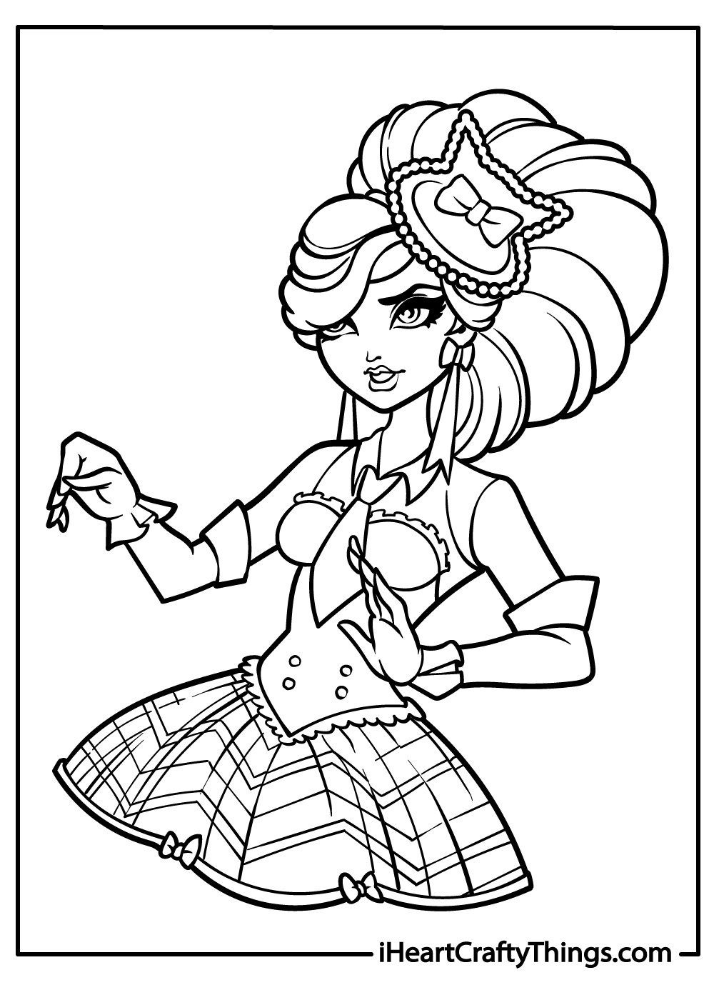 Lizzie Hearts Ever After High Coloring Printable