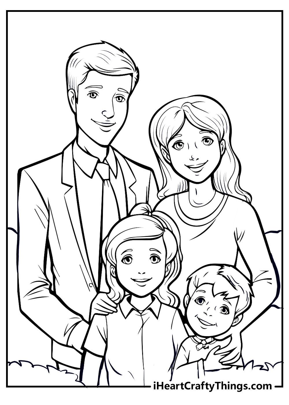 precious moments family coloring pages