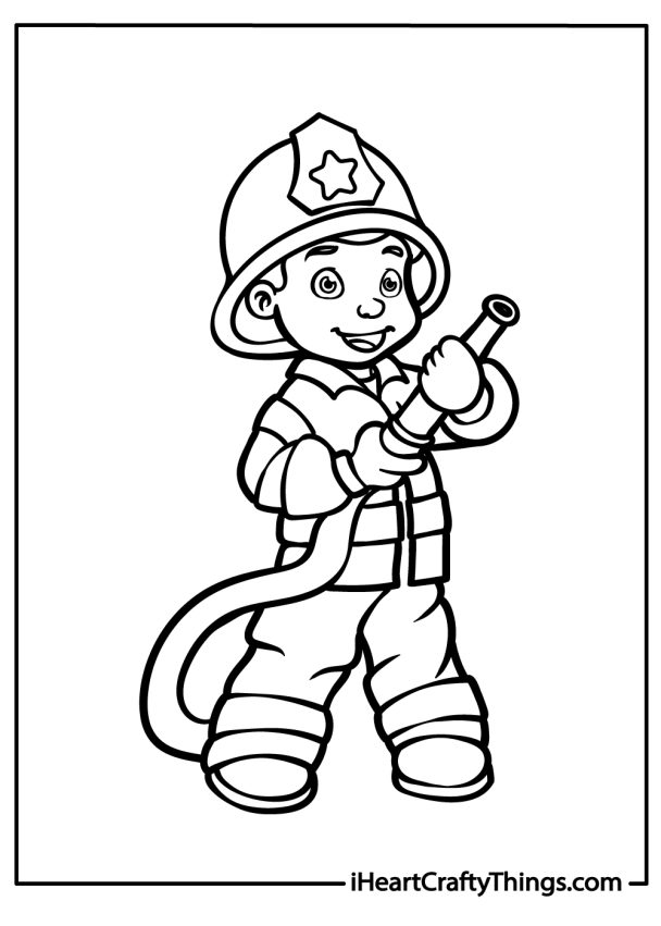 Fire Department Coloring Pages (100% Free Printables)