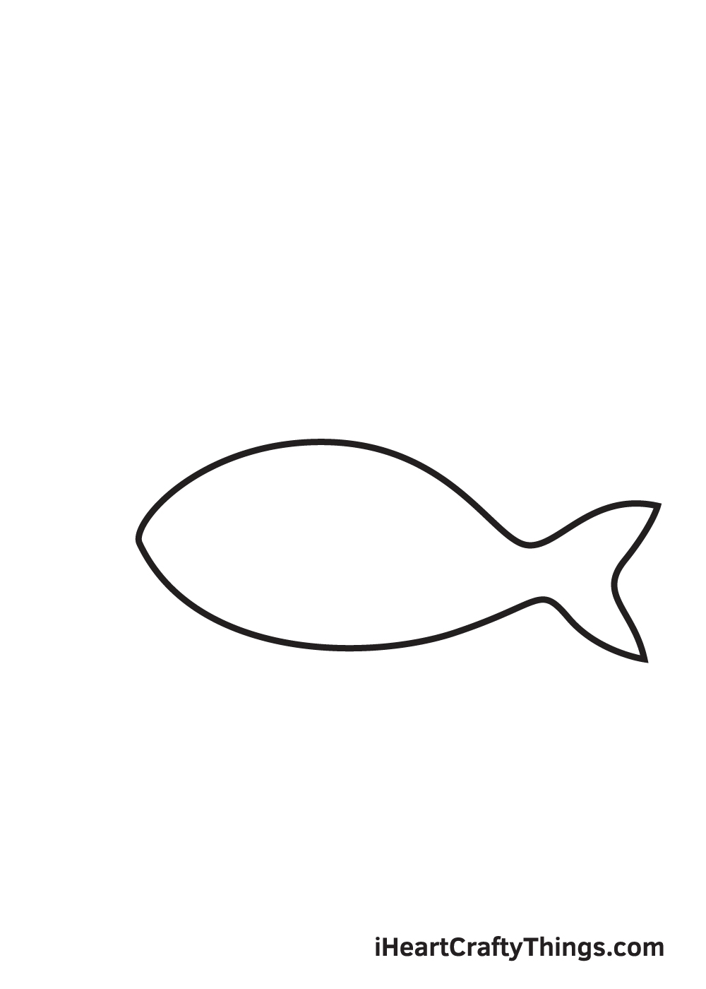 vẽ cá - bước 1