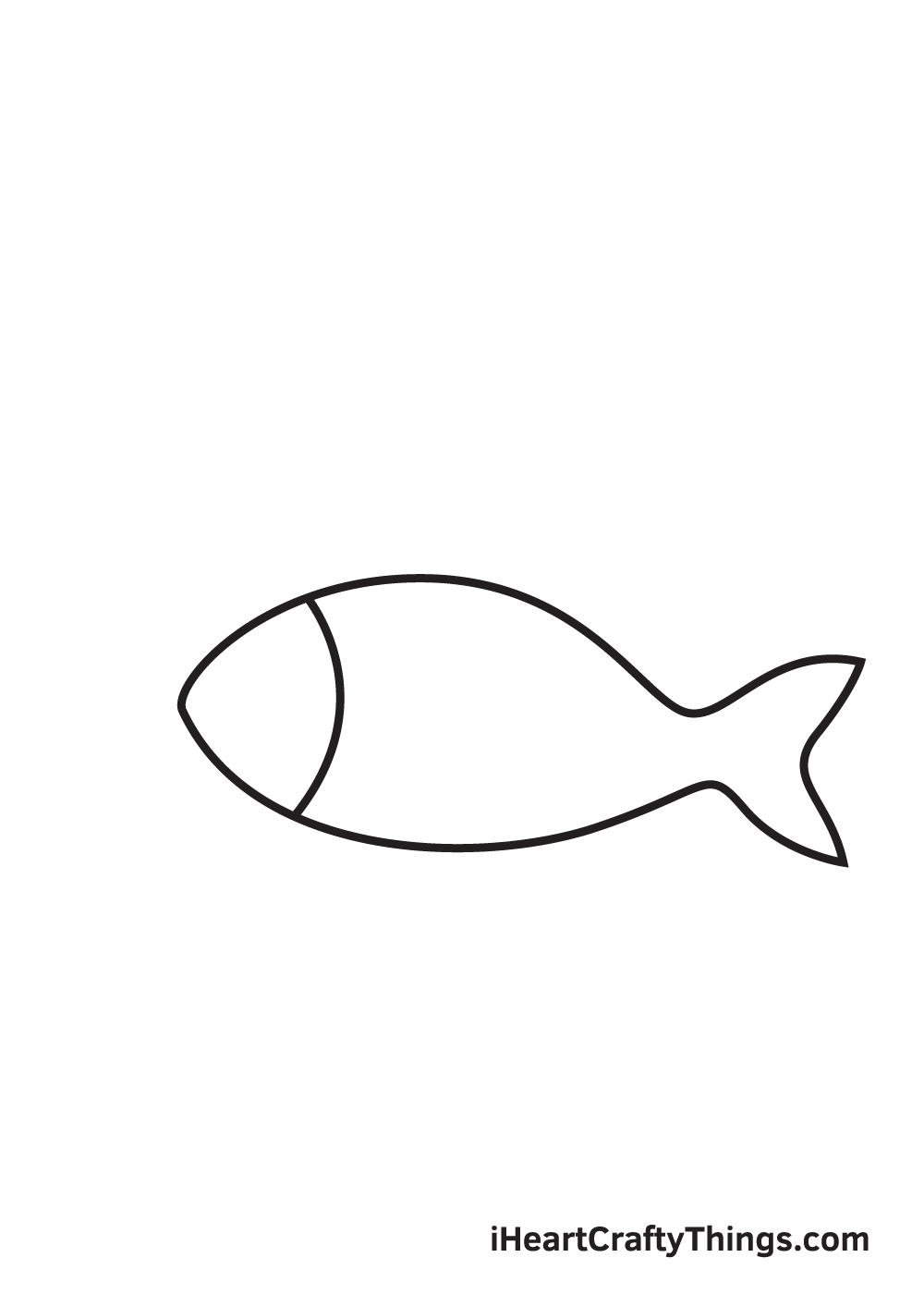 fish drawing - step 2