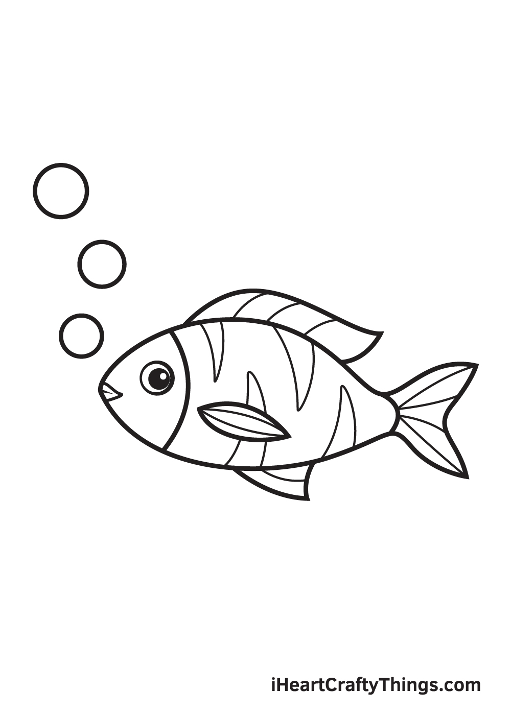 Hướng dẫn cách vẽ CON CÁ  Tô màu Con Cá  How to draw a Fish step by step   Hướng dẫn Mầm non