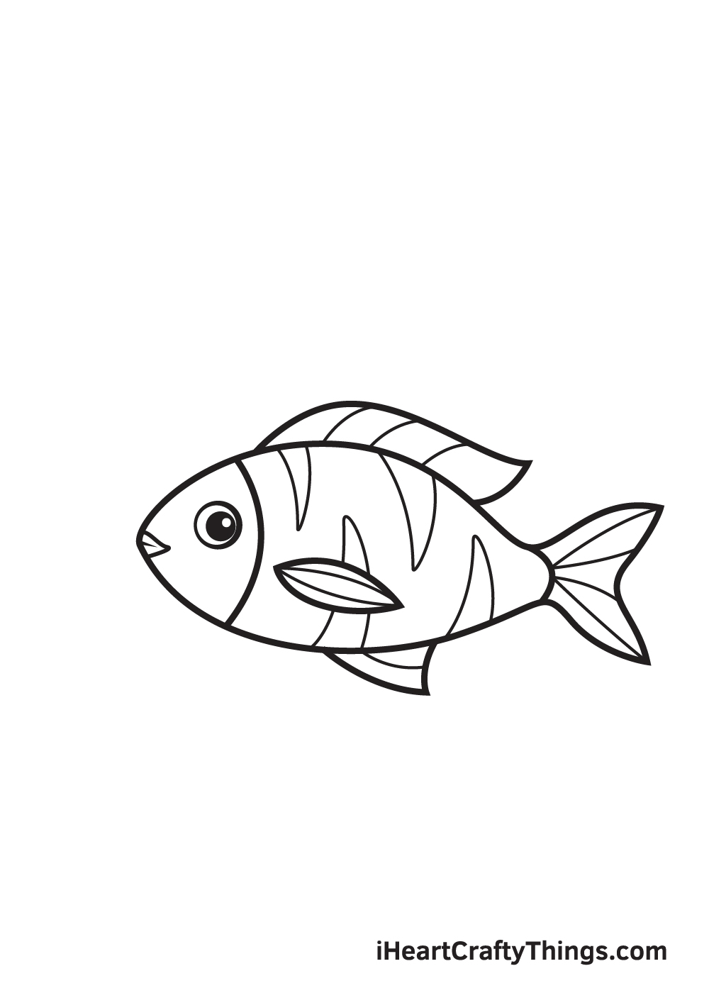 fish drawing - step 8