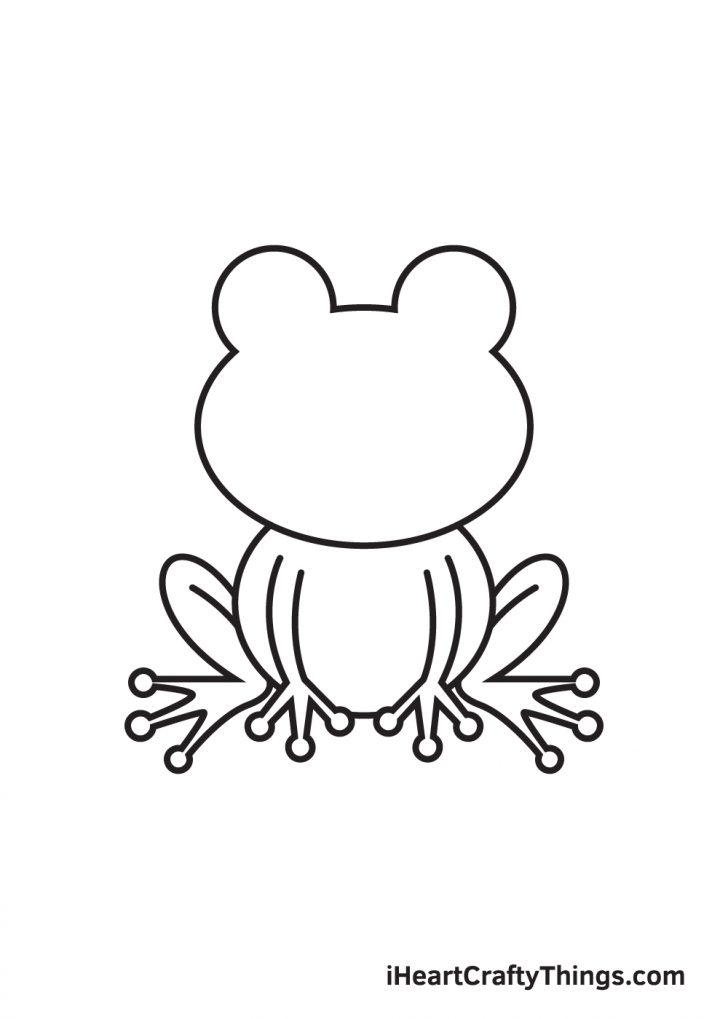 Tree frog outline