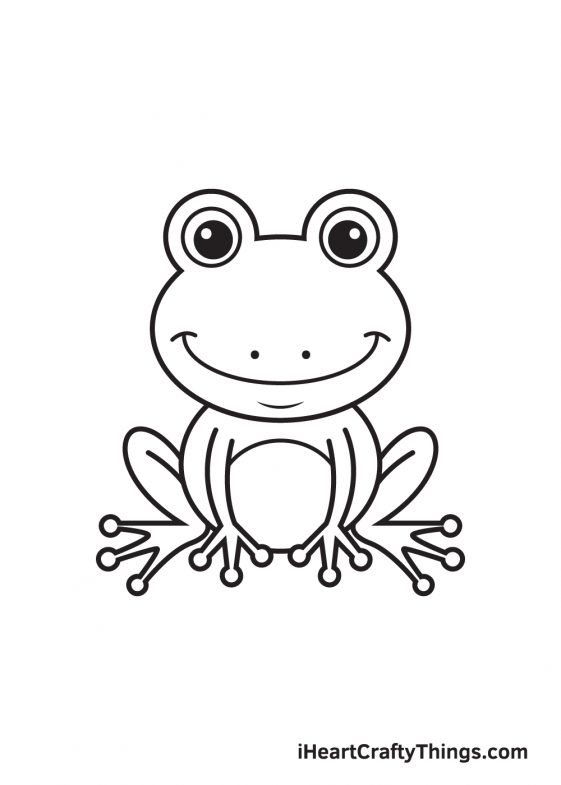 Frog Drawing - How To Draw A Frog Step By Step