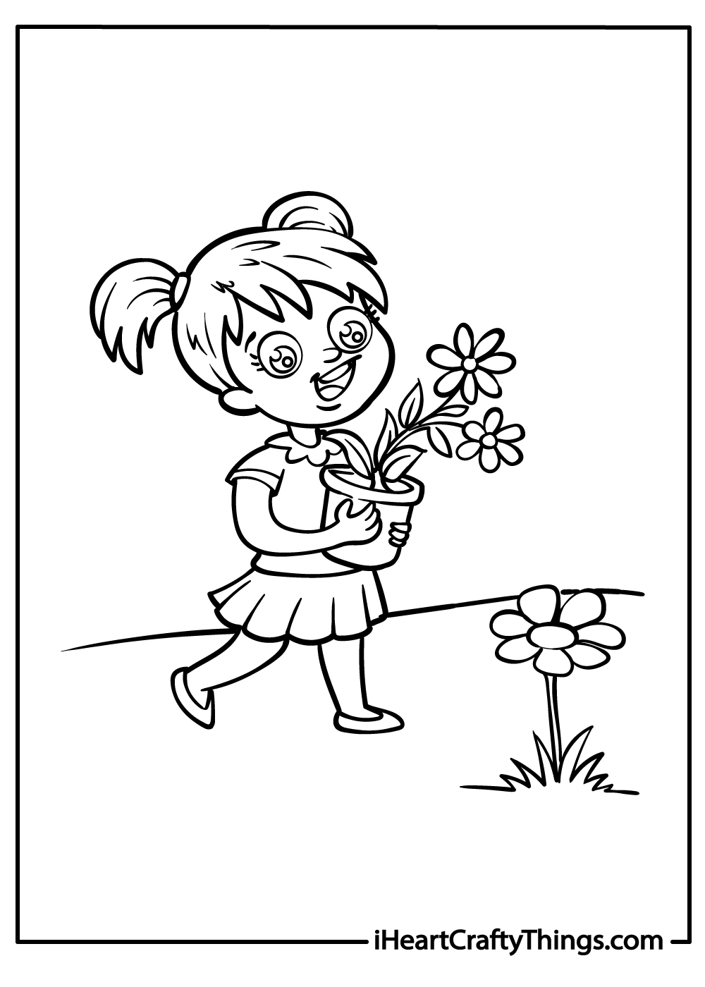 garden coloring pages for kids
