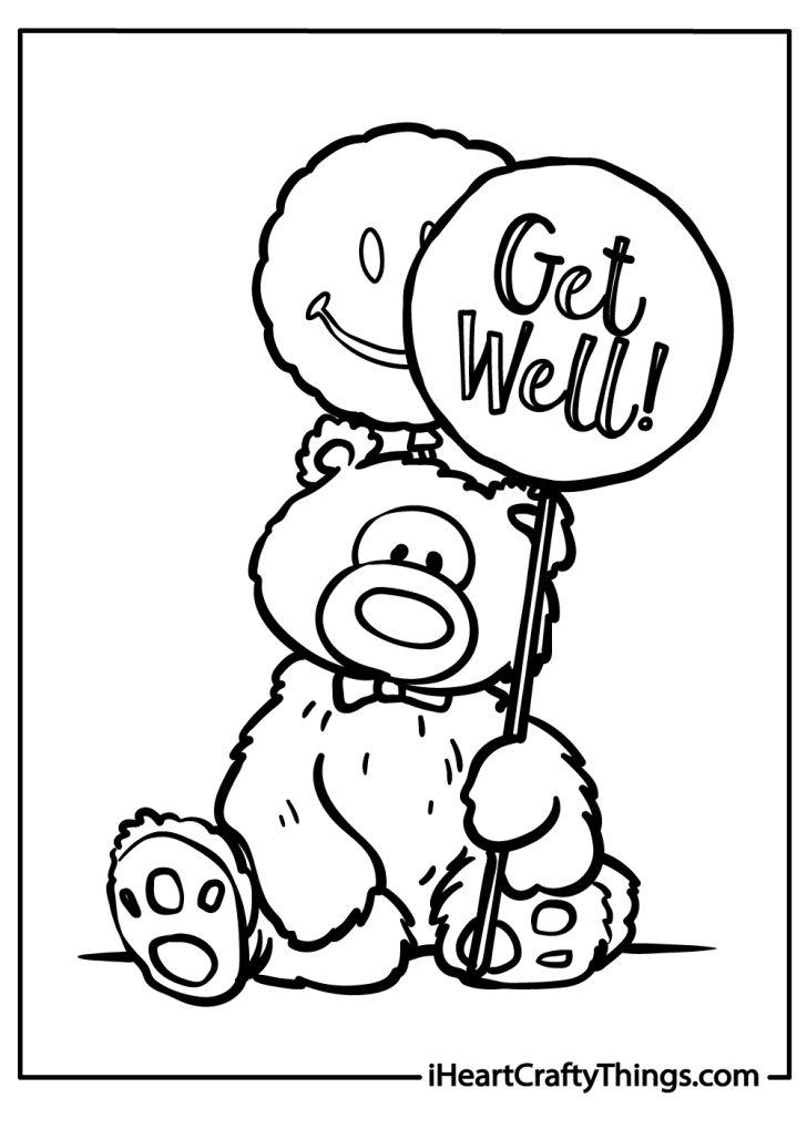 15 Get Well Soon Coloring Pages (100% Free Printables)