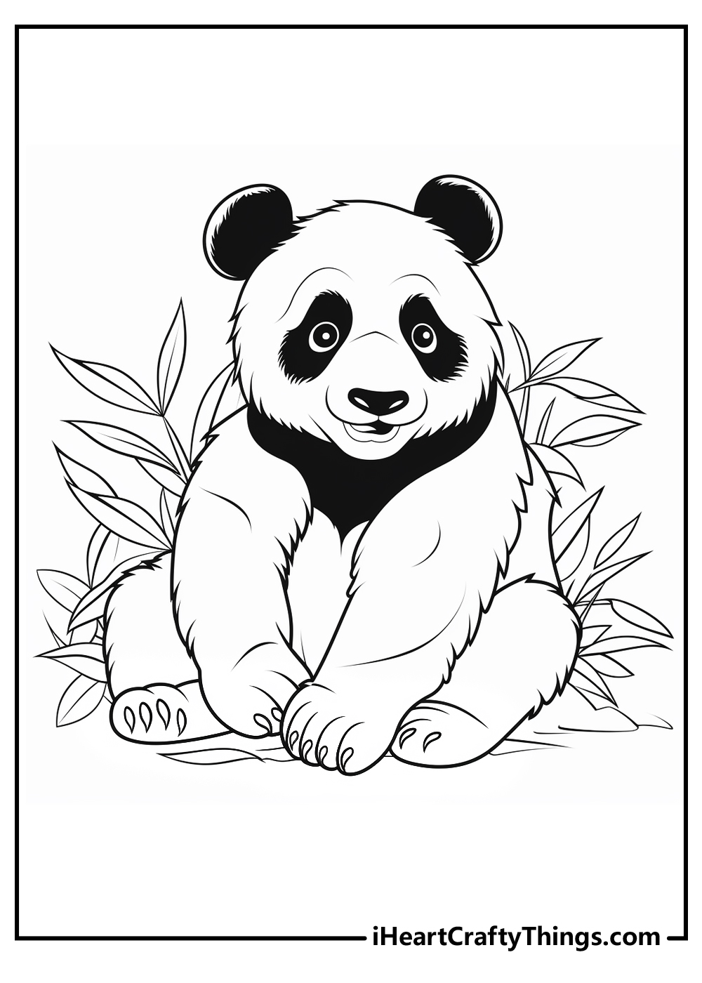 giant panda coloring sheets for kids free download