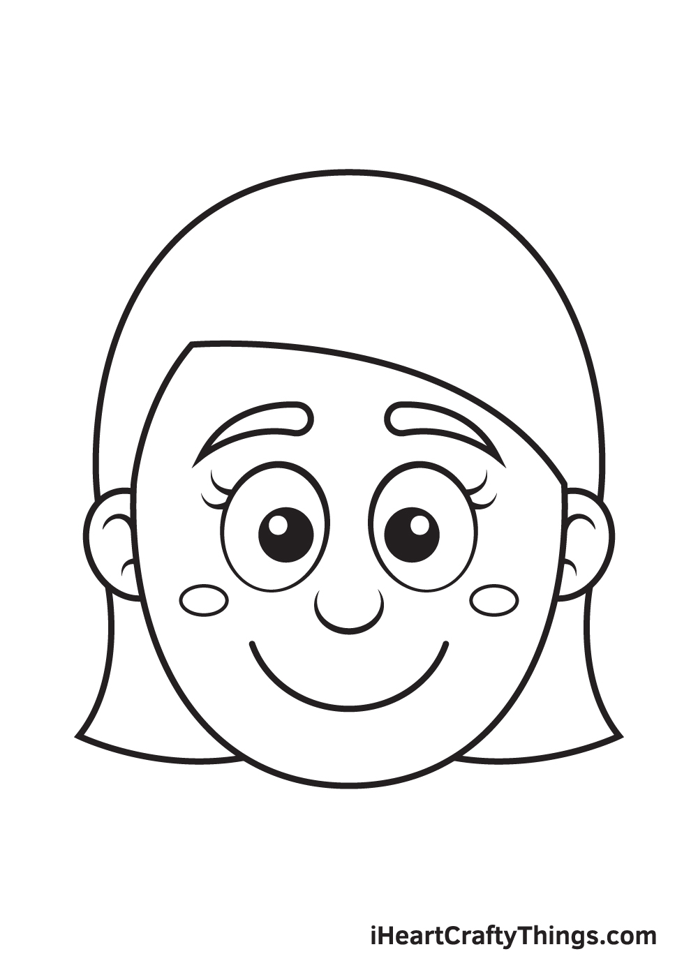 Girl Face Drawing How To Draw A Girl Face Step By Step