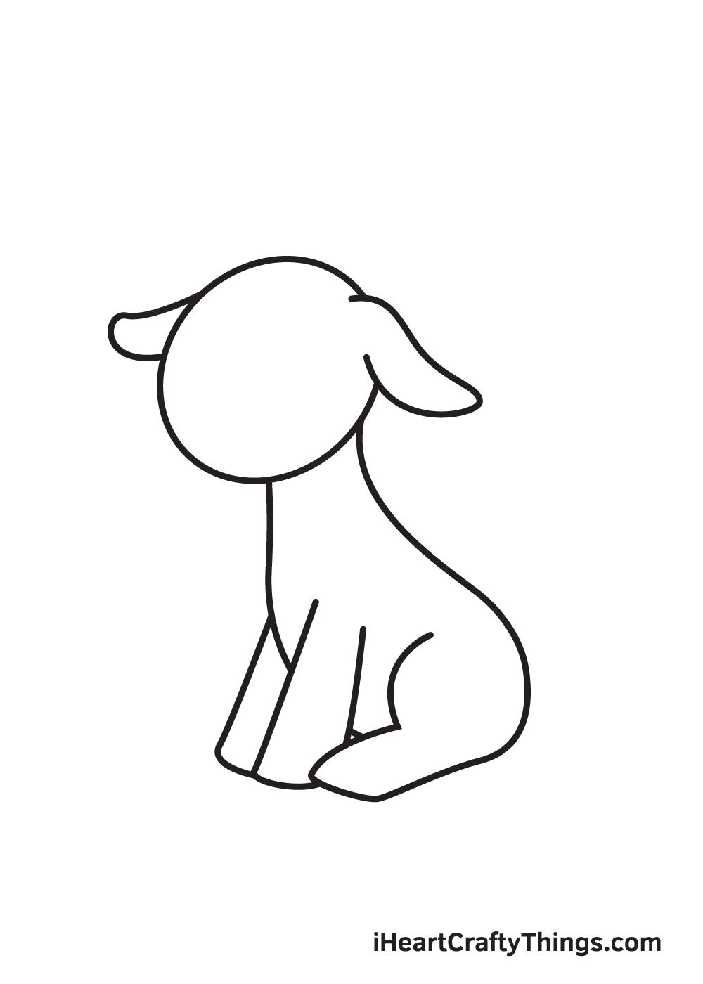 goat drawing - step 5