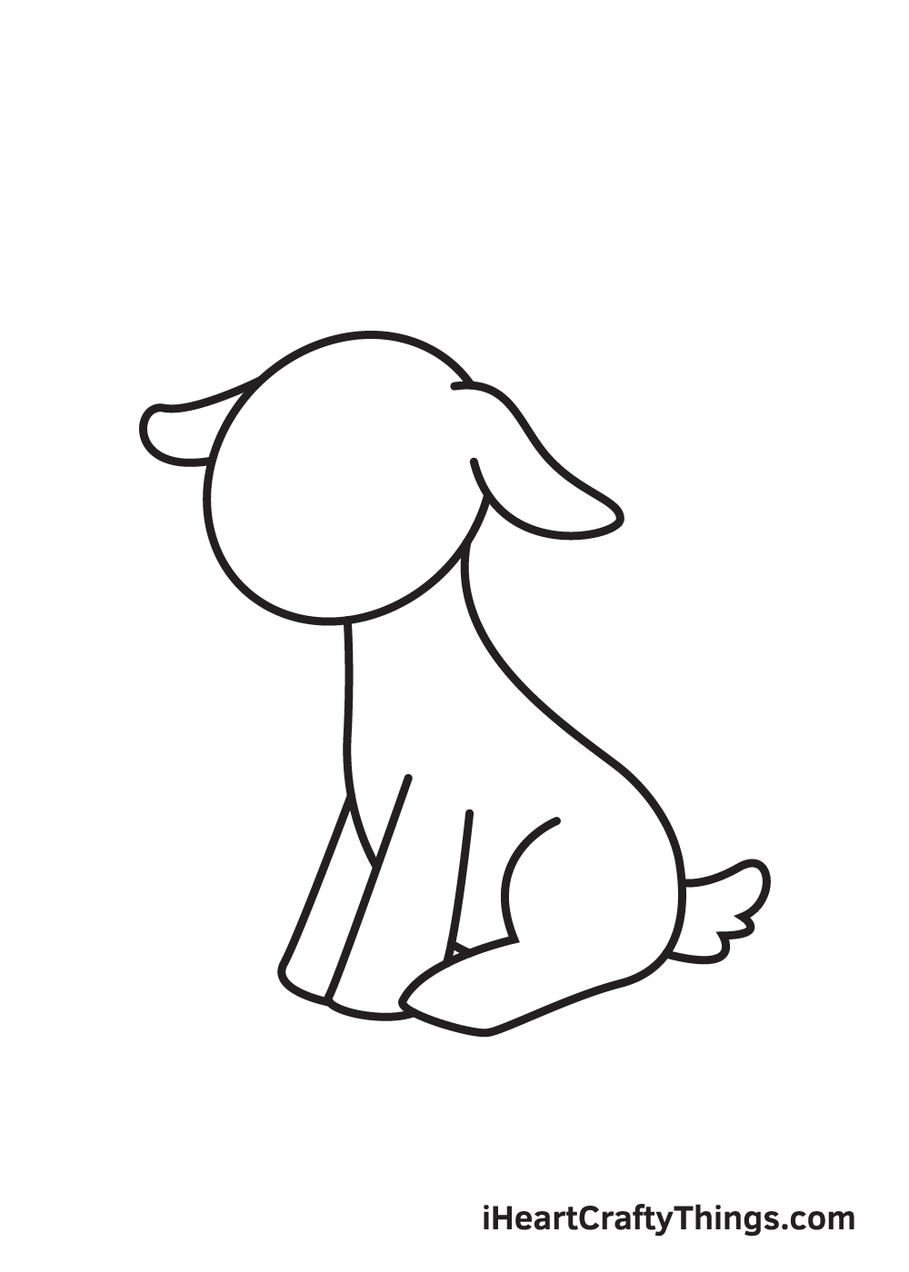 goat drawing - step 6