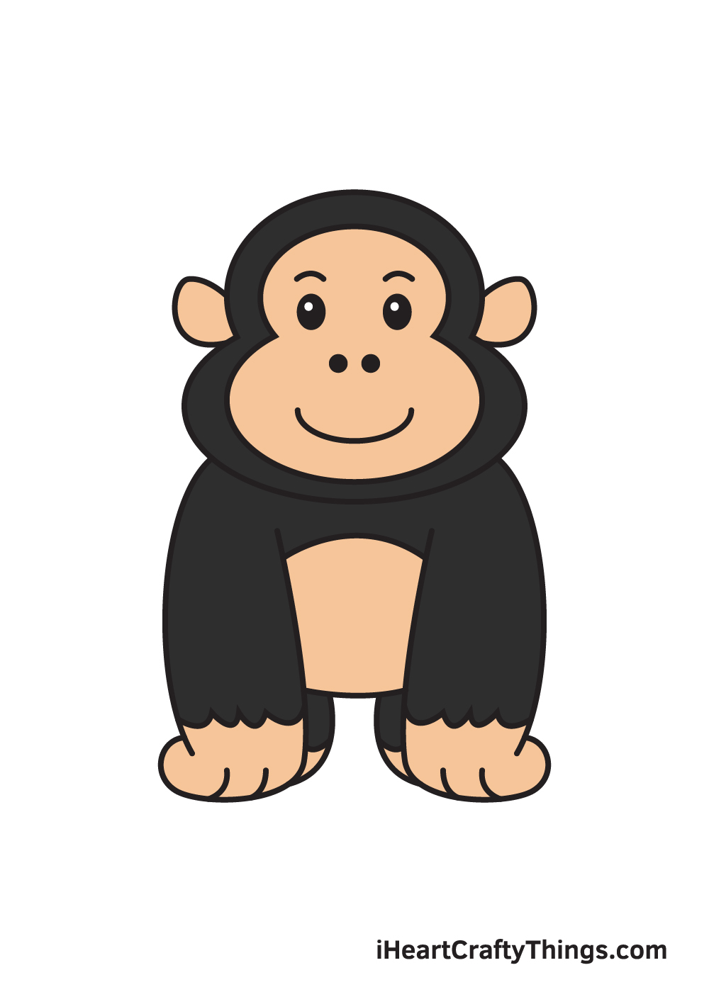 Scary Giant Roaring Brown Gorilla Cartoon Vinyl Decal Sticker 4 Wide   Amazonin Home Improvement