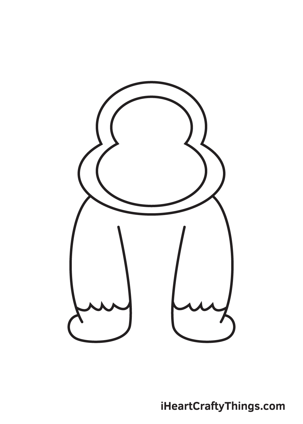 gorilla drawing - step 6